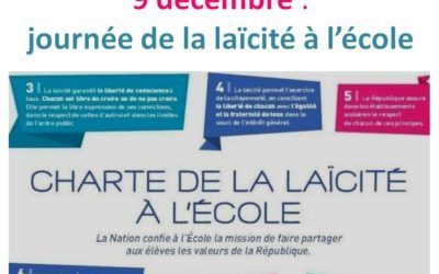 Journée de la laïcité à l’école : 9 décembre