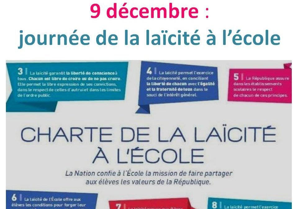 Journée de la laïcité à l’école : 9 décembre