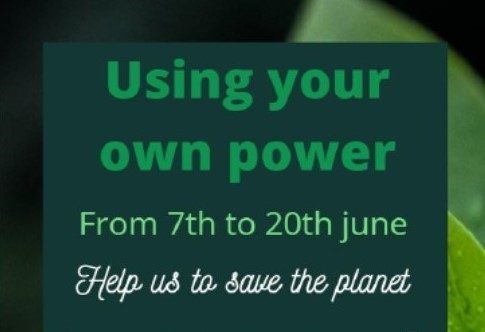 Using your own power ! (la compétition est lancée du 7 au 20 juin)