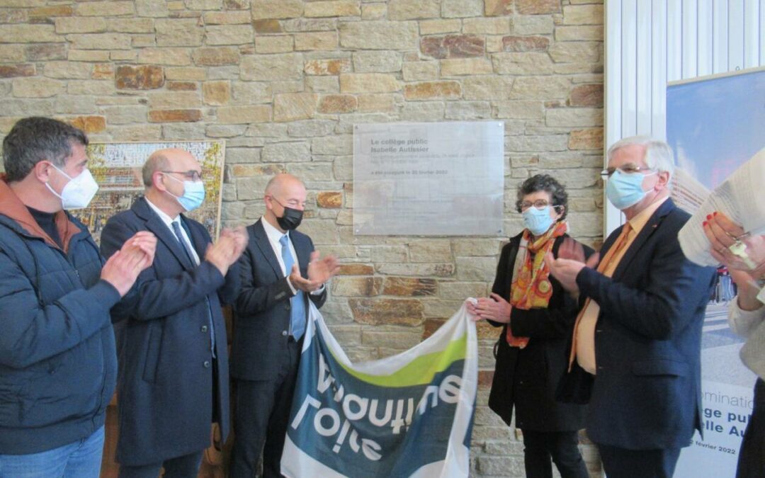 Revue de Presse : Dénomination du collège en présence d’Isabelle Autissier le 22/02