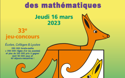 Concours KANGOUROU des mathématiques : jeudi 16 mars 2023